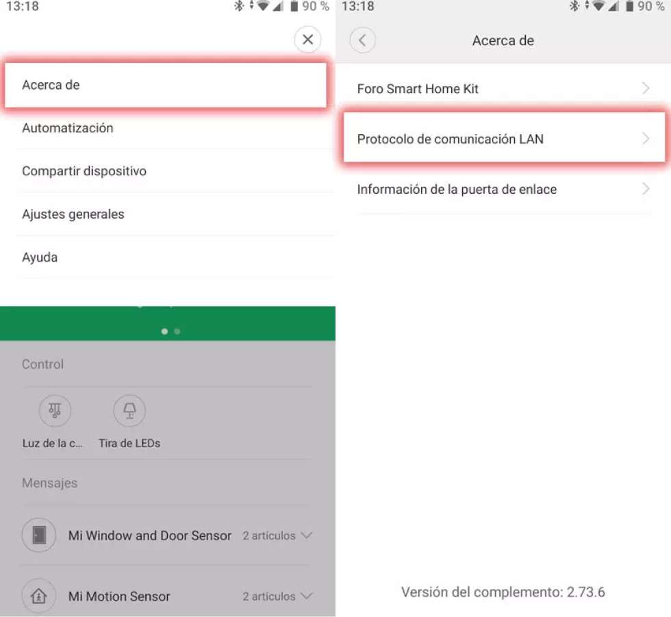 Habilitar el uso del Hub del Kit de Xiaomi 4