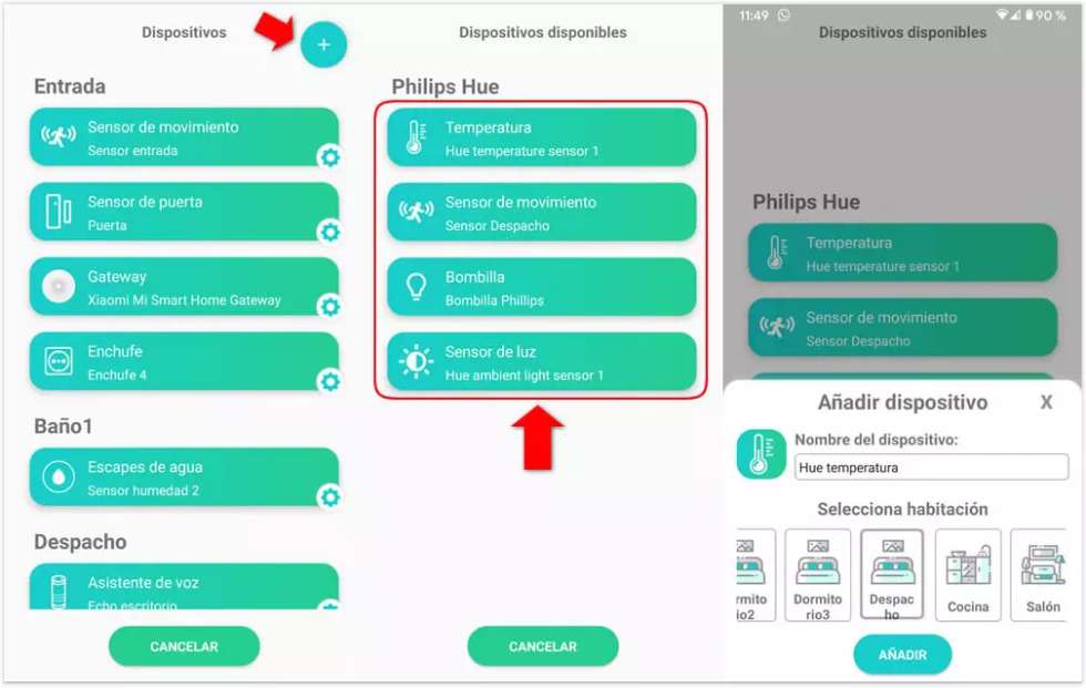 habilitar el uso de la bombilla philips hue 3